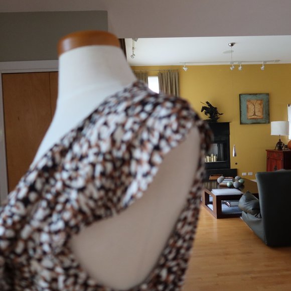 Free People French Quarter mini wrap ruffled wrap dress $128 in jet combo size L - Picture 8 of 16